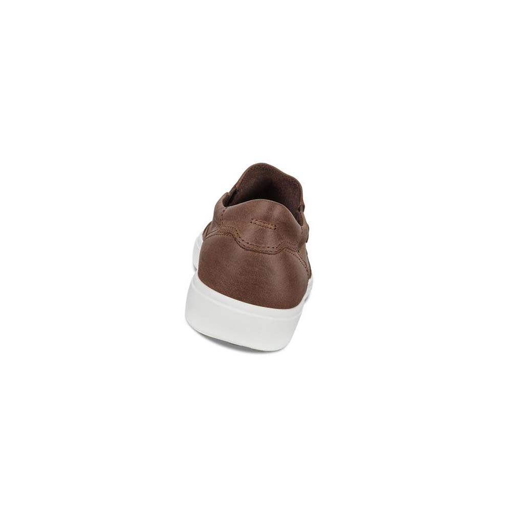 Ecco Soft 7 Slip-on Fritidssko Herre Brune | NO 481MQZ